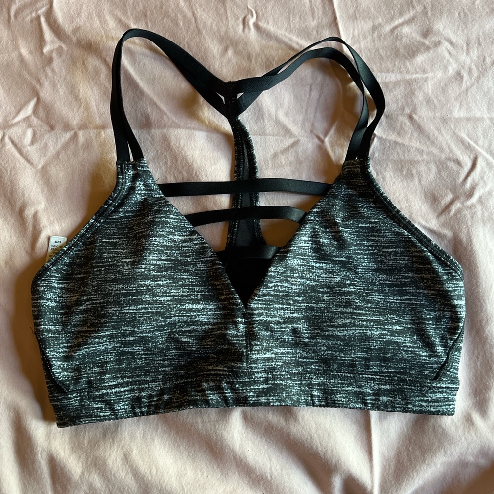 Victoria's Secret Charcoal Strappy Sports Bra